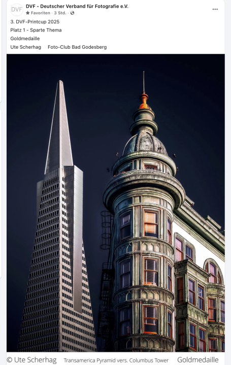Moderne Hochhäuser und historische Gebäude in urbaner Umgebung, nachts beleuchtet.